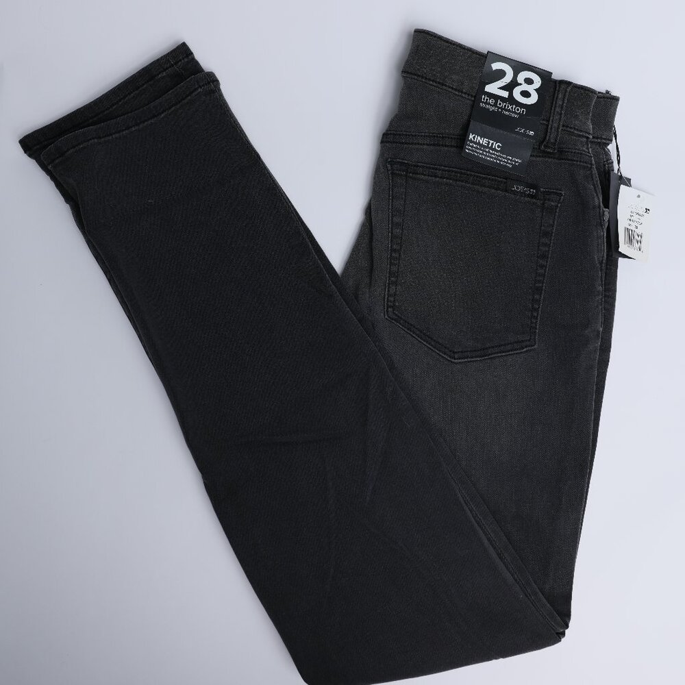NWT Men's Joe's Jeans "The Brixton" Kinetic 28x33 Dark Gray/Black Wash Jeans